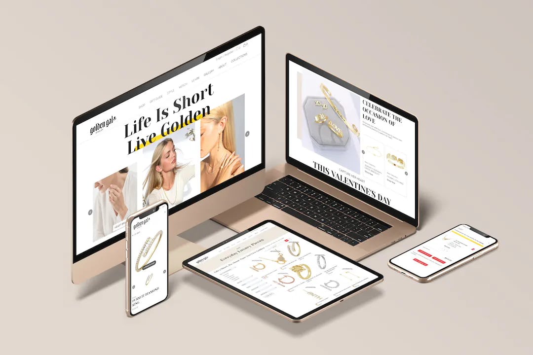 Jewelry Store Website Development  for Golden Gal Jewelry